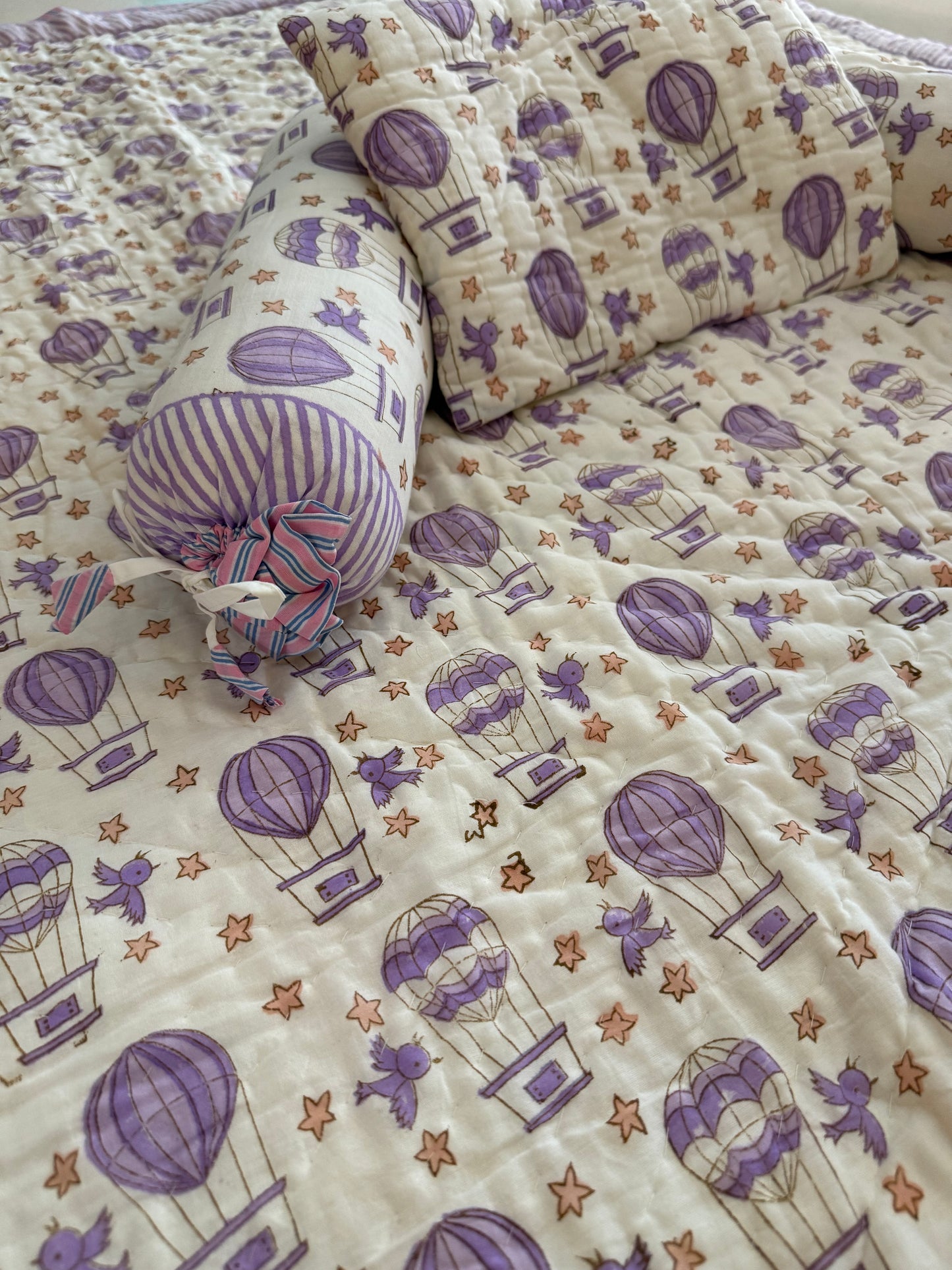 Baby Crib Set - Purple