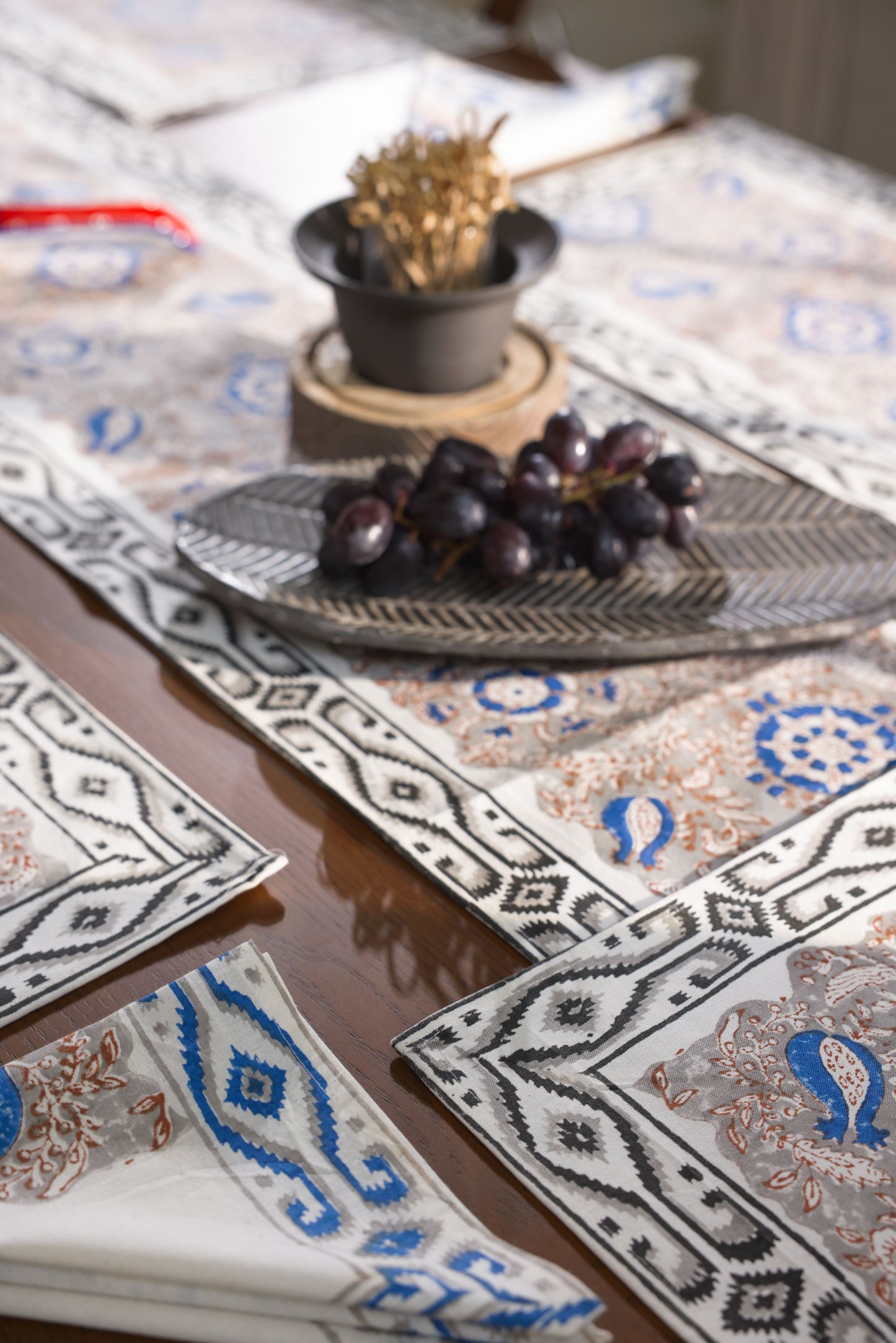 Table Linen with Napkins- The Indigo Palette