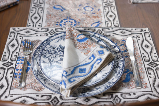 Table Linen with Napkins- The Indigo Palette
