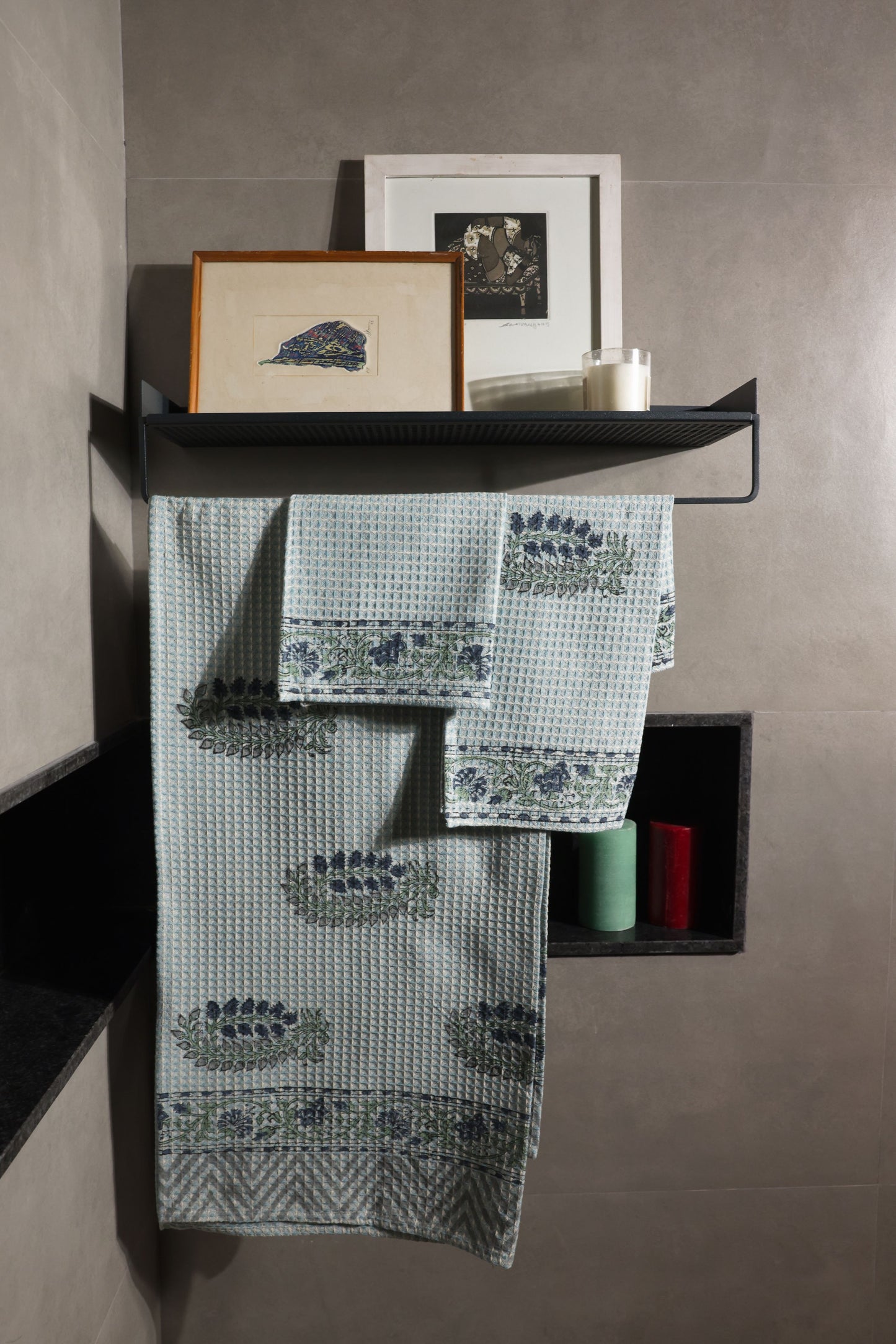 Towel Set- The Blue Foliage