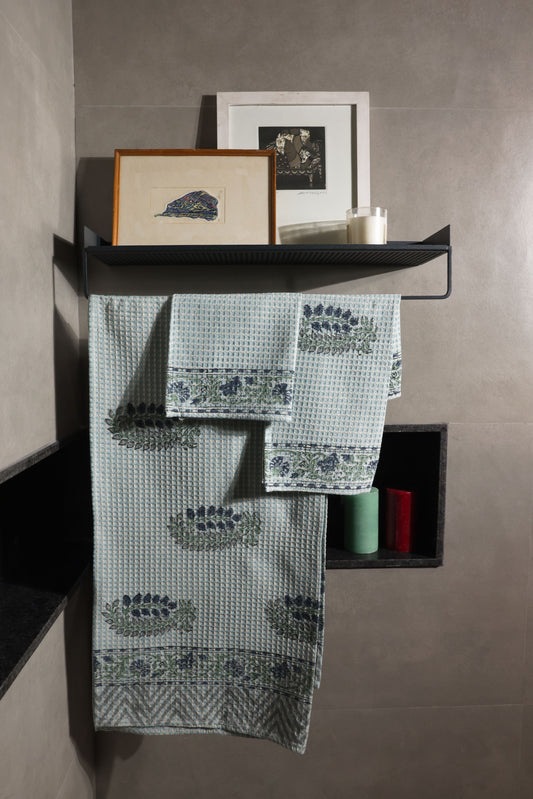 Towel Set- The Blue Foliage