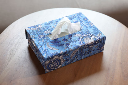 Tissue Box and Coaster Set- Bright Blue