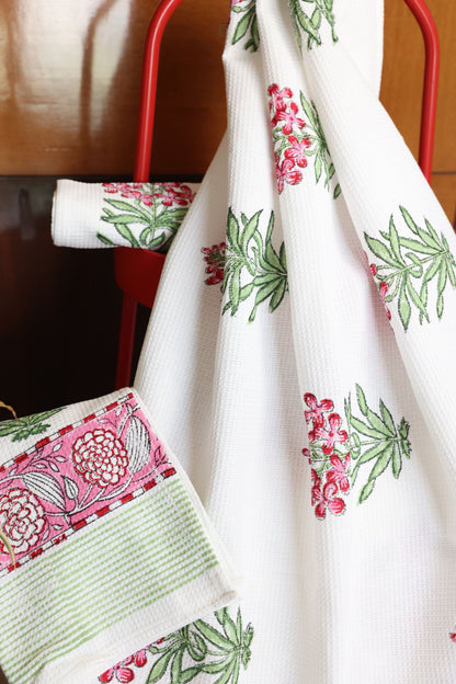 Towel Set-Pink Floral