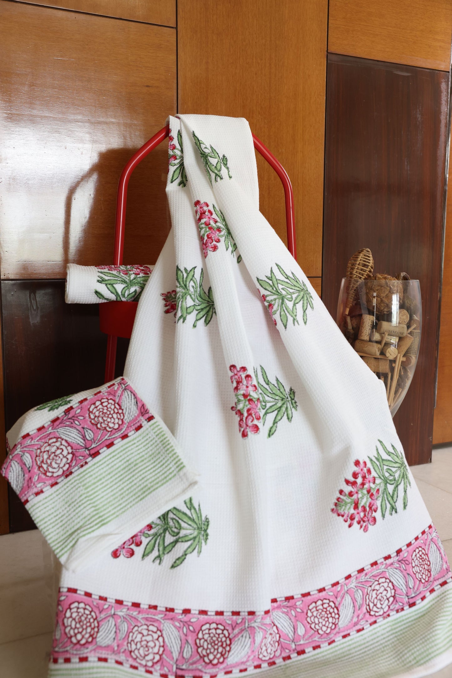 Towel Set-Pink Floral