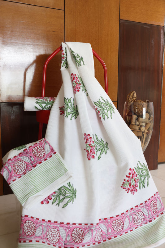 Towel Set-Pink Floral