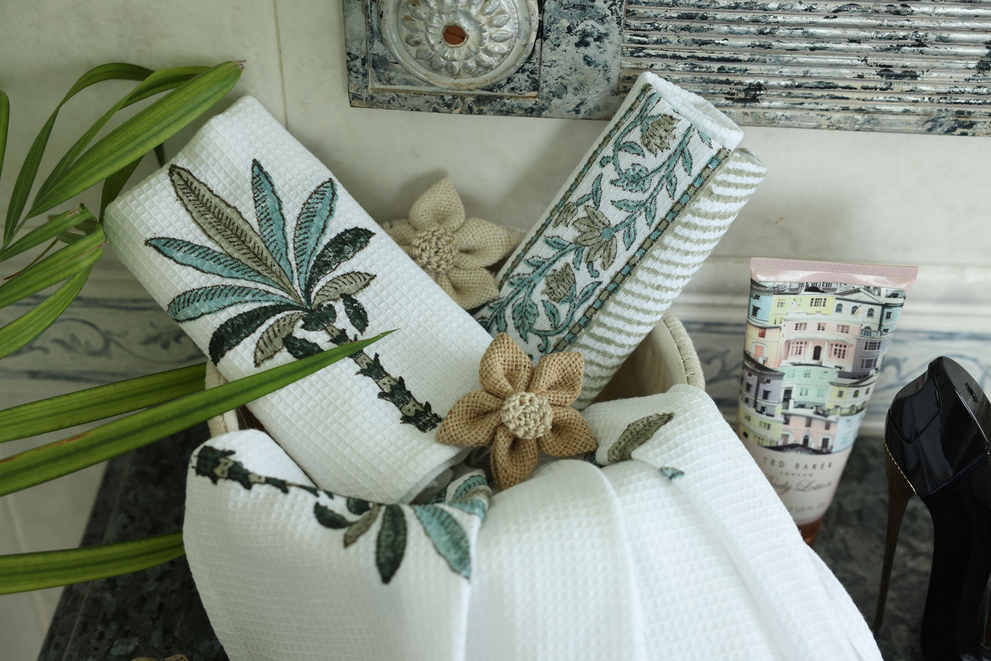 Towel Set- Palm Print