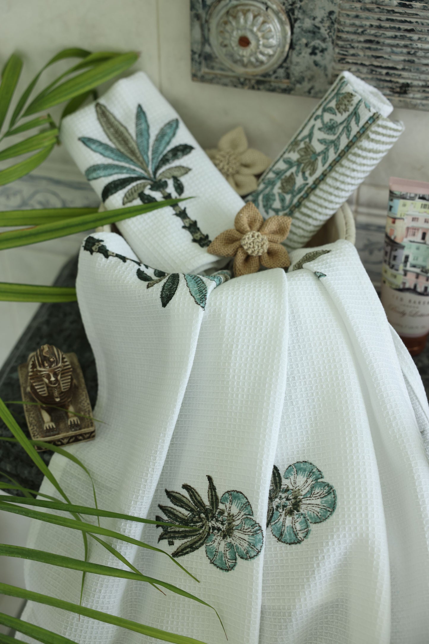 Towel Set- Palm Print