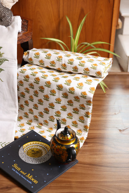Single Bed Dohar Set- Yellow Dusk