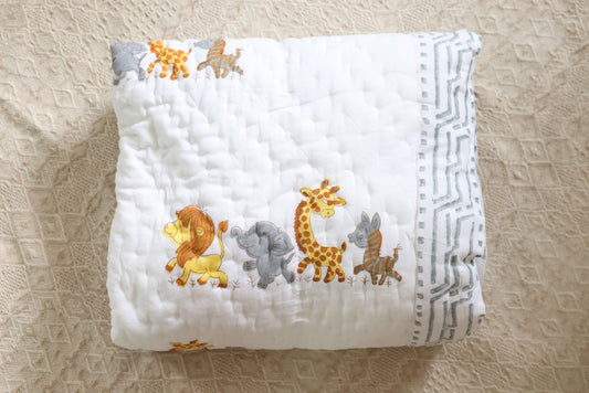 Baby AC Quilt- Jungle Safari