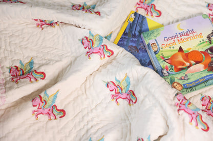 Baby AC Quilt- Magical Unicorn