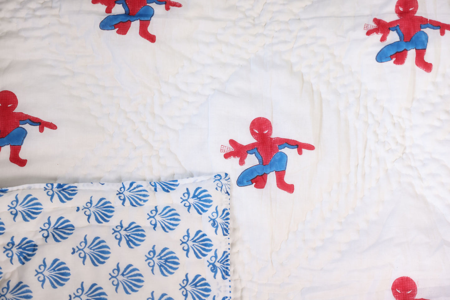 Baby AC Quilt- Webbed Spidey