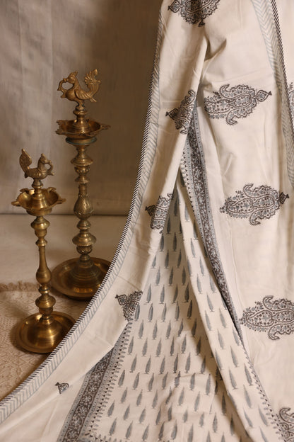 Double Bed Dohar- Grey Whisper