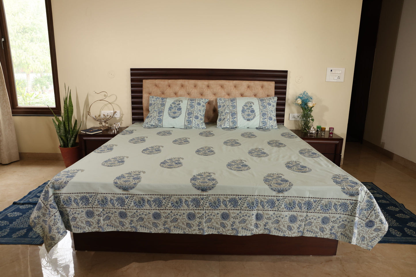 The Indigo Delight Bedsheet