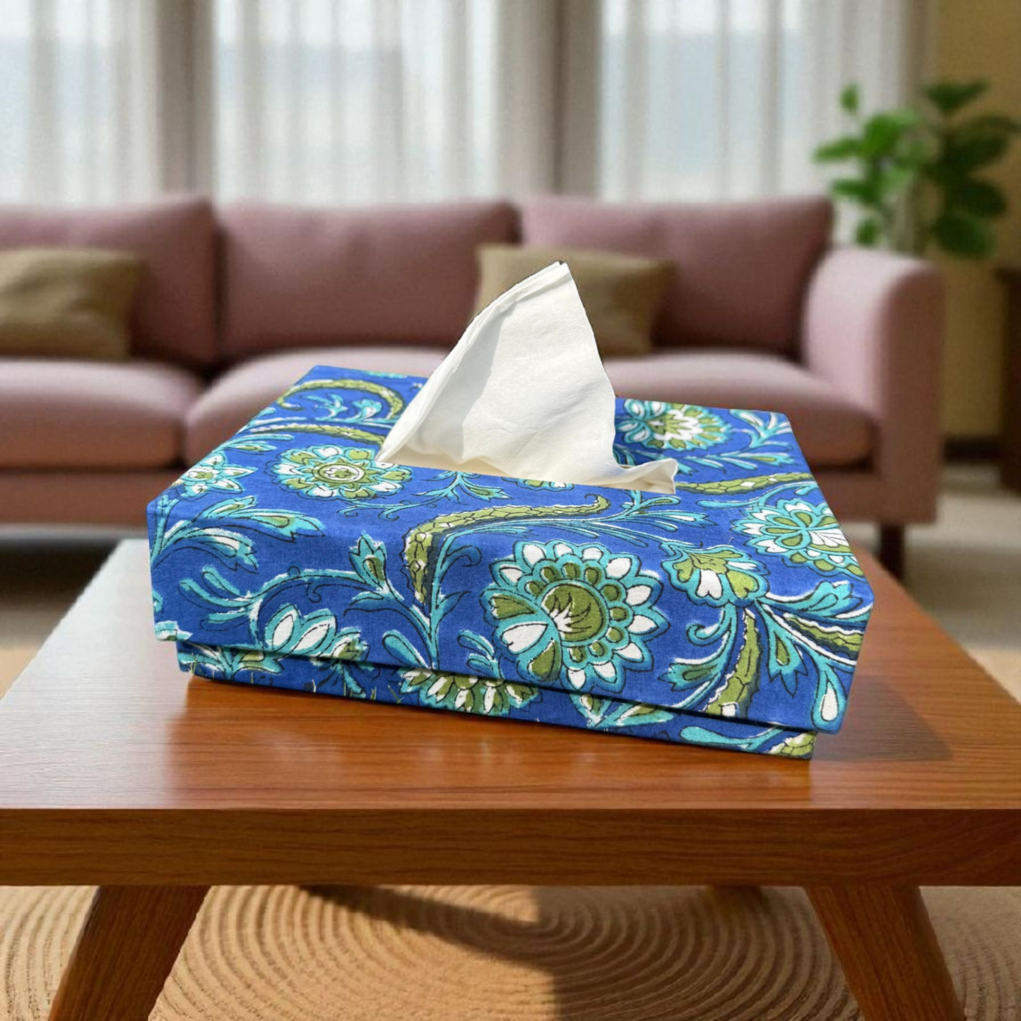 Tissue Box Blue