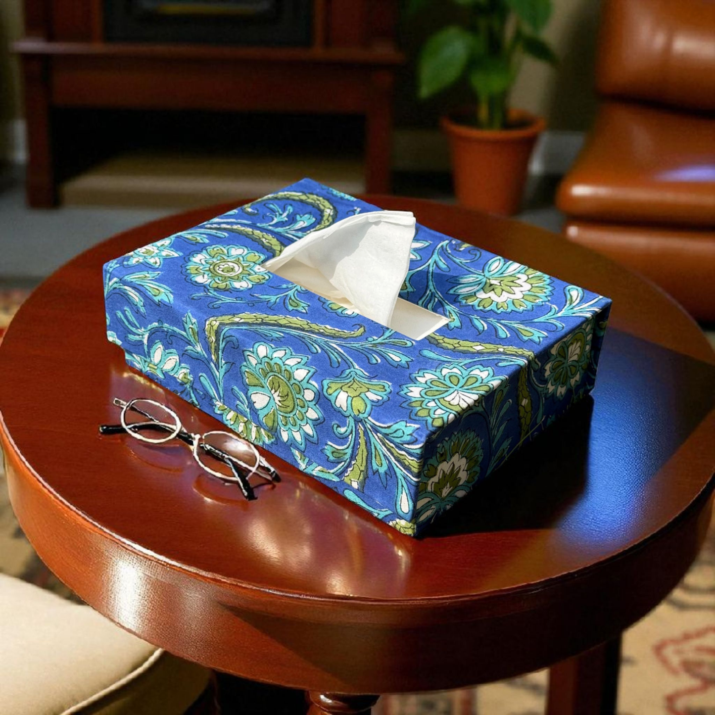 Tissue Box Blue