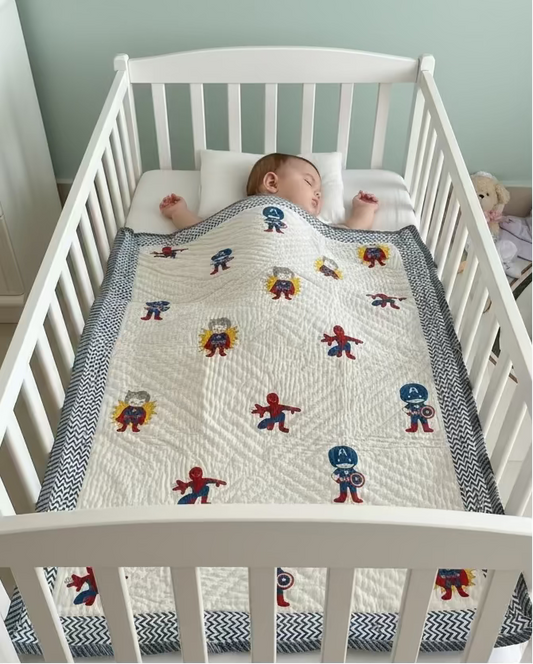 Baby AC Quilt-The Super Heroes
