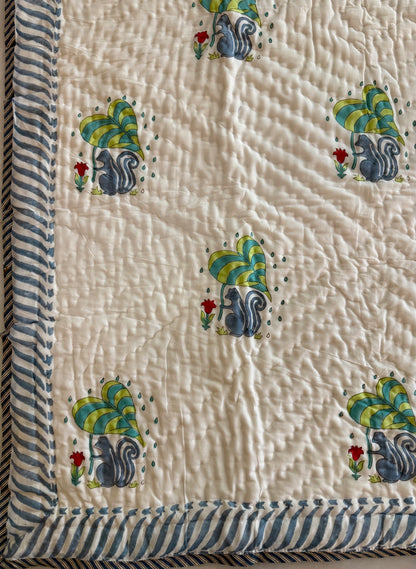 Baby AC Quilt- The Witty Squirrel