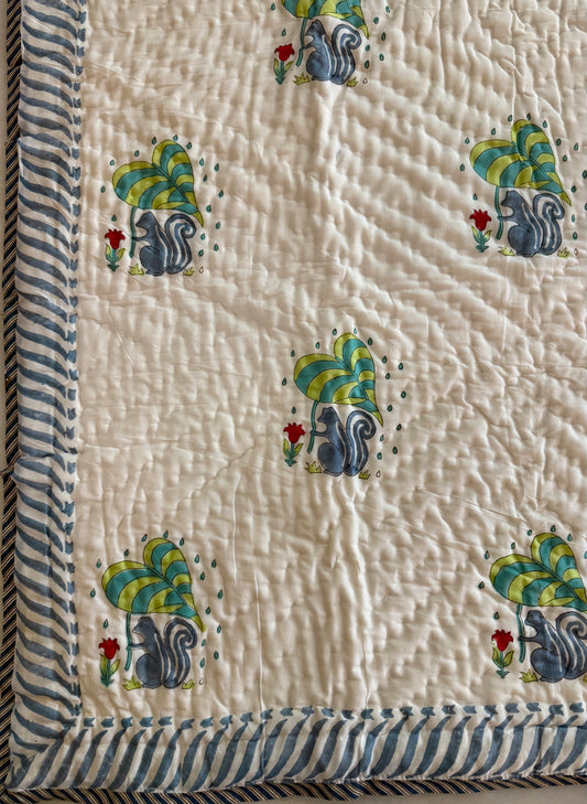 Baby AC Quilt- The Witty Squirrel