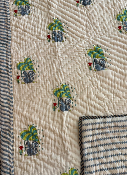 Baby AC Quilt- The Witty Squirrel