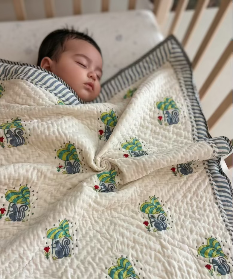 Baby AC Quilt- The Witty Squirrel