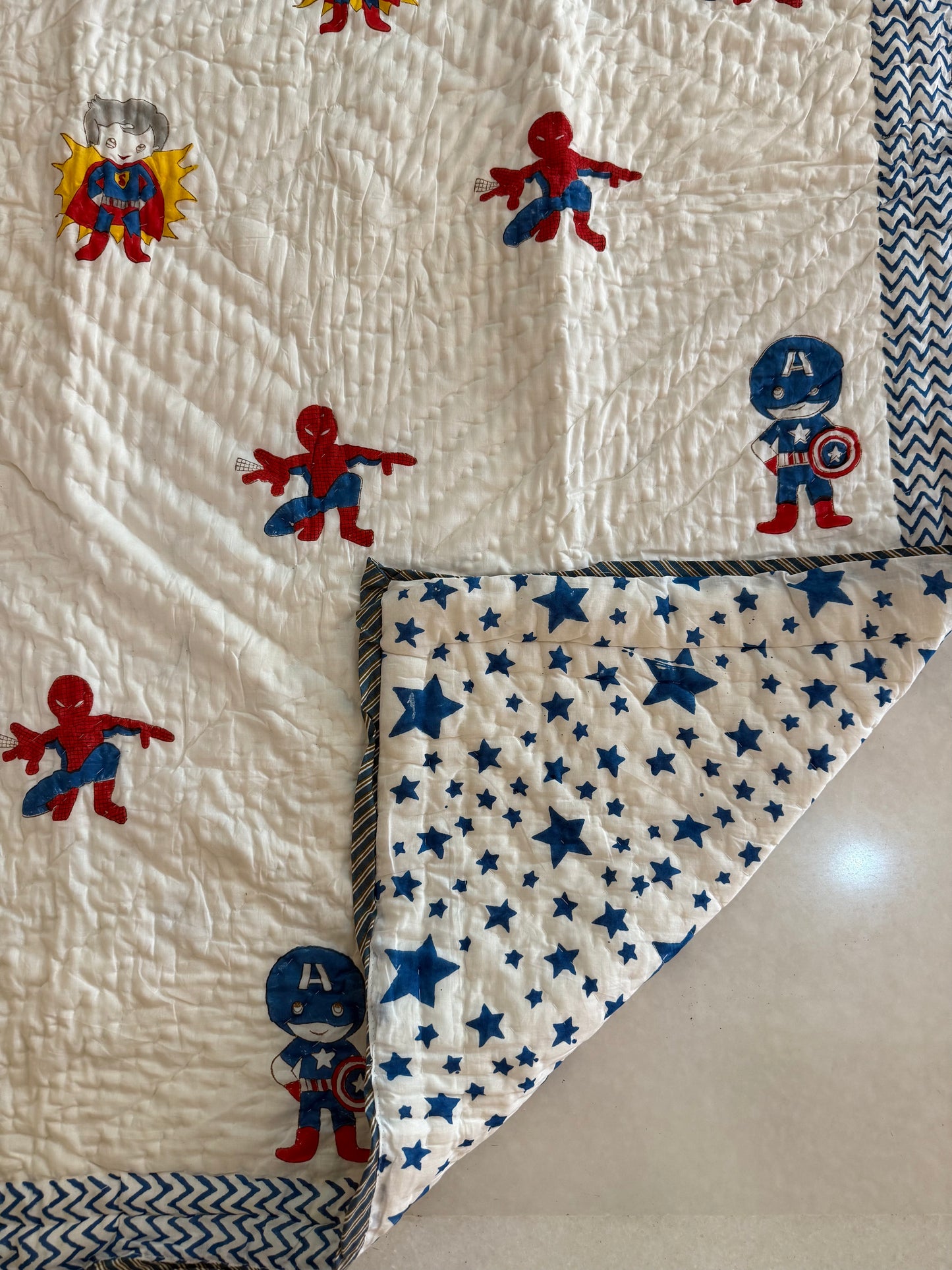 Baby AC Quilt-The Super Heroes