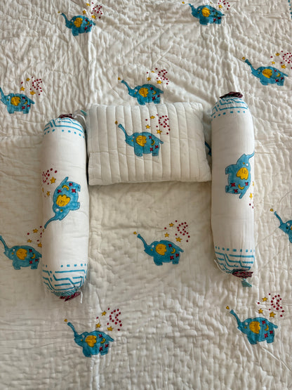 Baby Crib Set - Turquoise