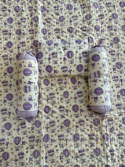 Baby Crib Set - Purple