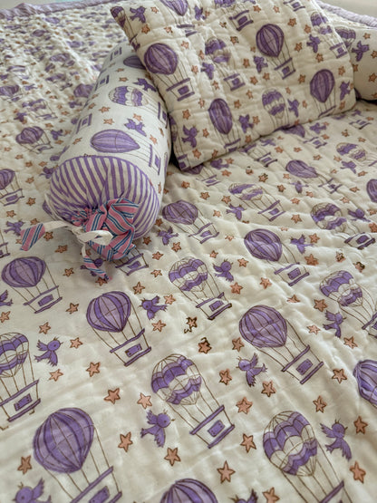 Baby Crib Set - Purple