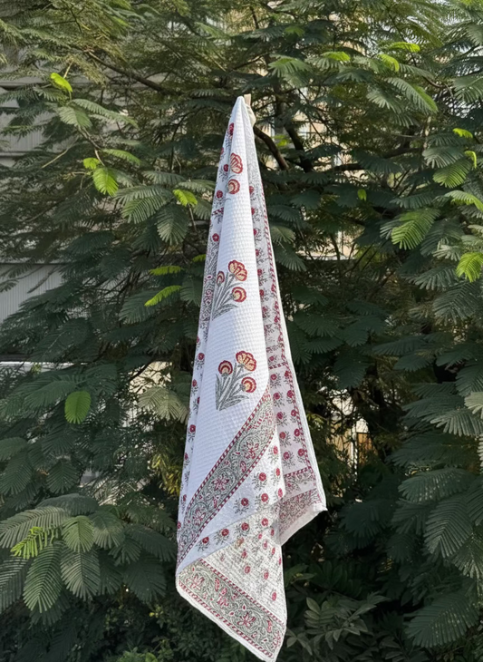 Bath Towel- Red Yellow