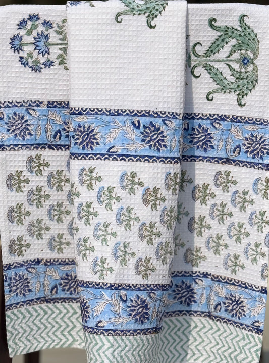 Bath Towel - Blue Green